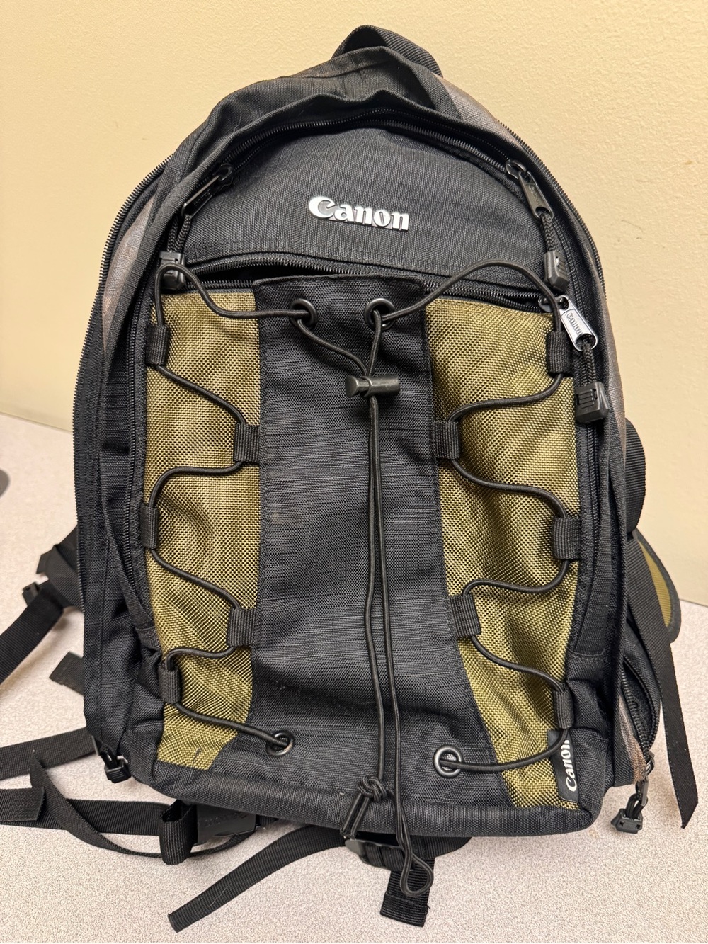 Canon Black & Olive Camera Backpack